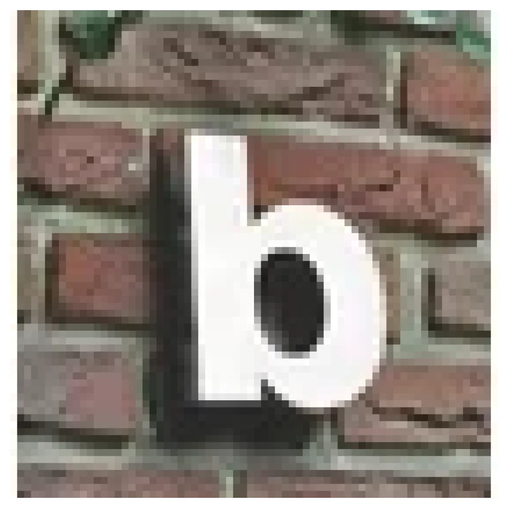 3D Kleinbuchstabe b aus Edelstahl - Höhe 16 cm und Tiefe 3 cm – Bild 3