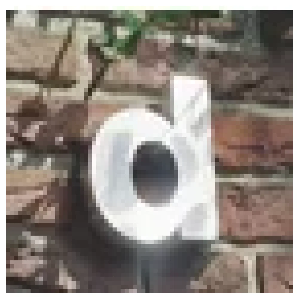 3D Kleinbuchstabe d aus Edelstahl - Höhe 16 cm und Tiefe 3 cm – Bild 3