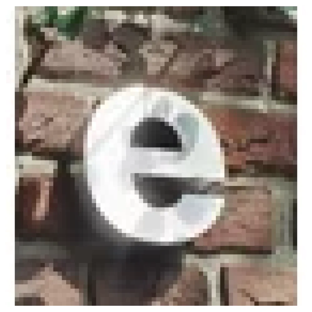 3D Kleinbuchstabe e aus Edelstahl - Höhe 16 cm und Tiefe 3 cm – Bild 3