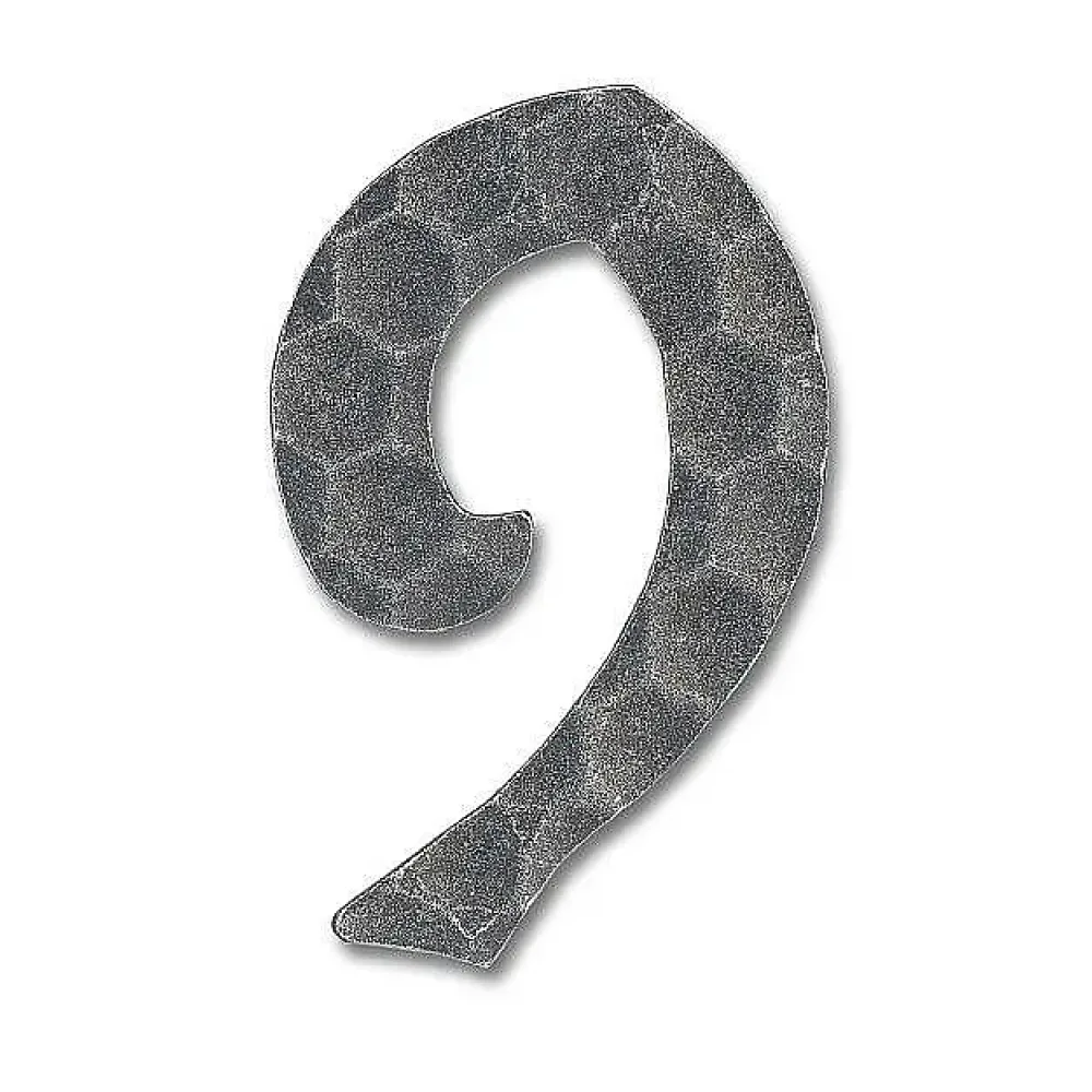 Schmiedeeisen Hausnummer - Ziffer 9