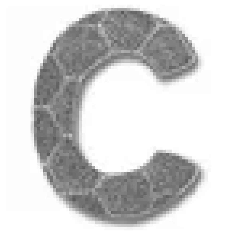 Schmiedeeisen Hausnummer - Buchstabe c – Bild 3
