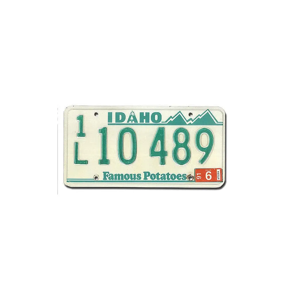 US - Nummernschild aus dem Bundesstaat Idaho