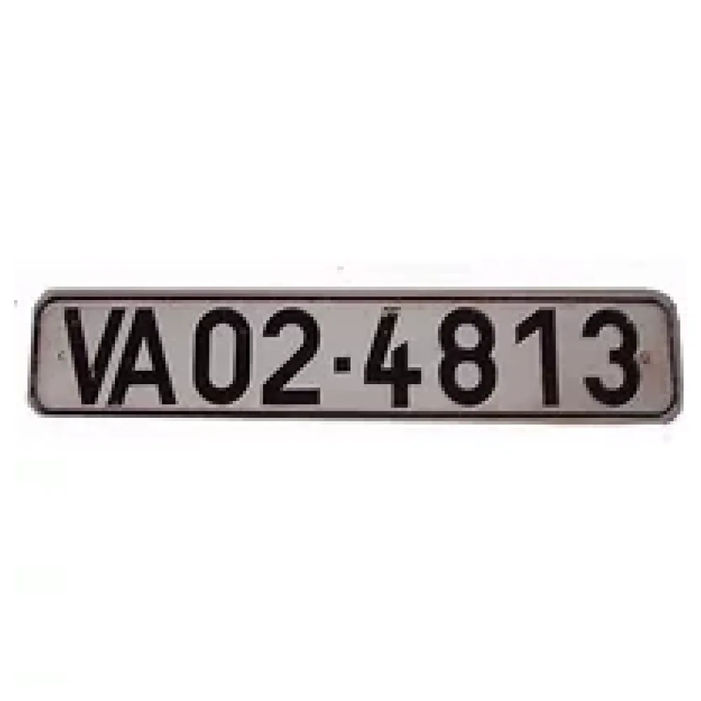 Originales Nummernschild der DDR Volksarmee NVA in den 70-iger Jahren – Bild 2