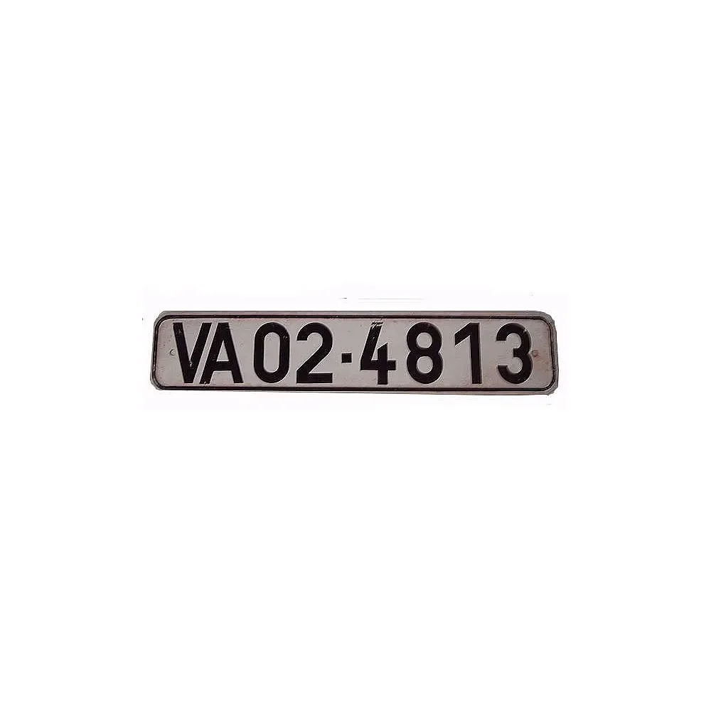 Originales Nummernschild der DDR Volksarmee NVA in den 70-iger Jahren
