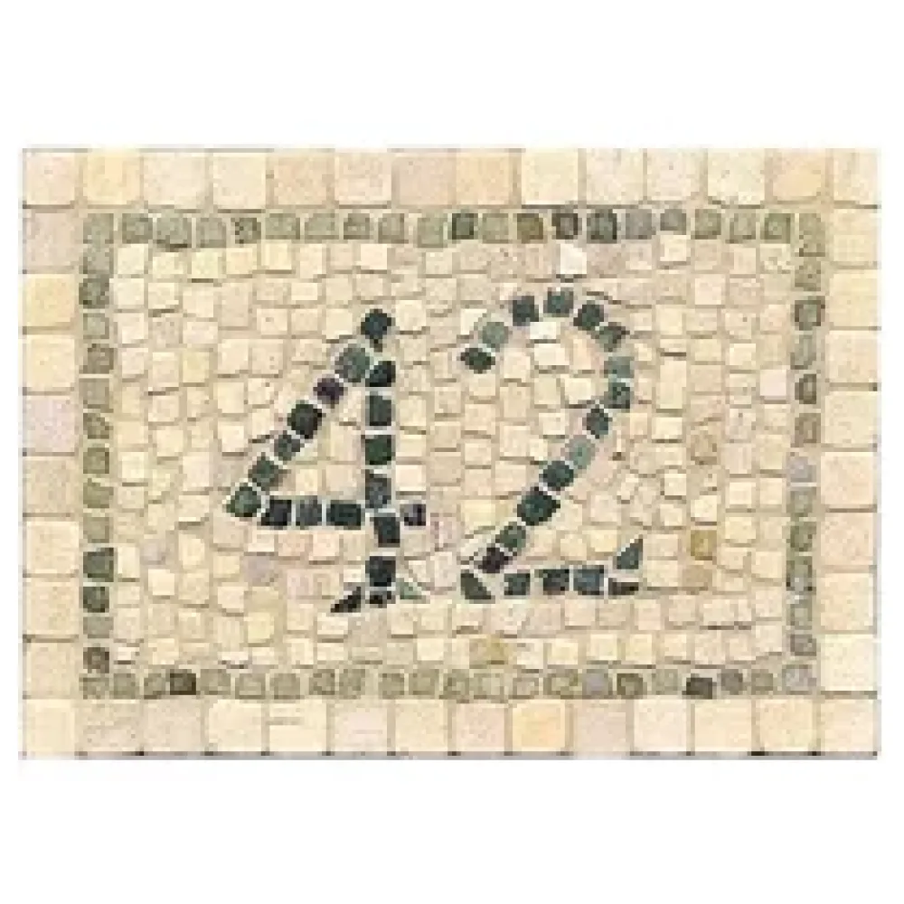 Mosaik-Set - Hausnummer aus echtem Marmor zum Selbstgestalten – Bild 2