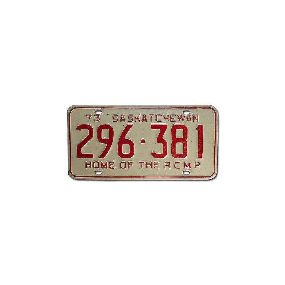 Kanadisches PKW-Schild Saskatchewan