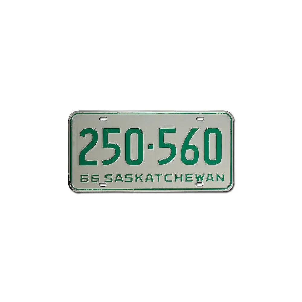 Kanadisches PKW-Schild Saskatchewan