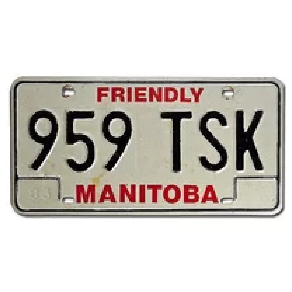 Nummernschild aus Kanada - Manitoba – Bild 2