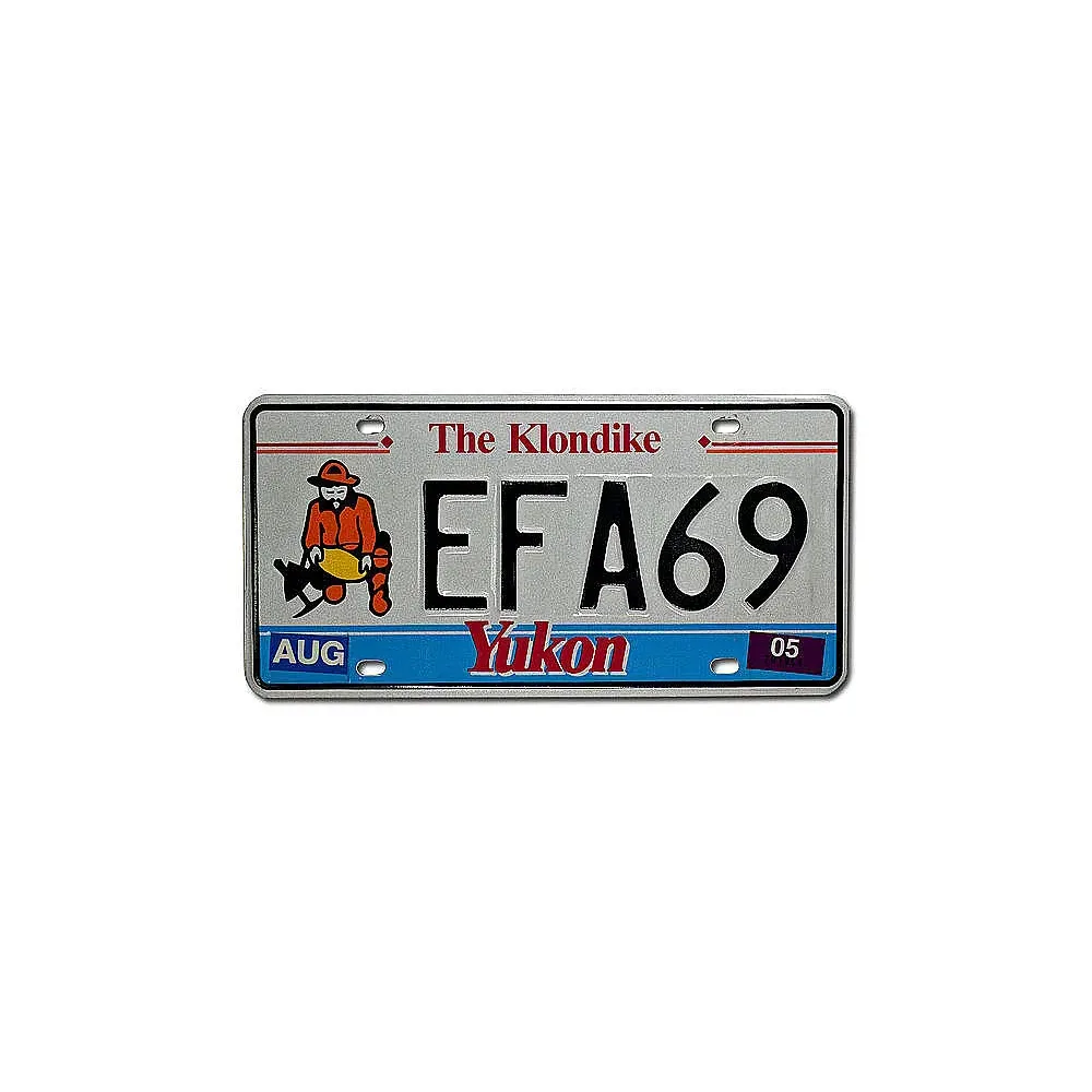 Originales Nummernschild aus Kanada - Yukon