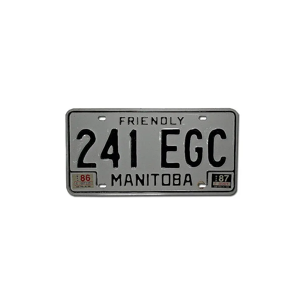 Kanadisches PKW-Schild - Manitoba