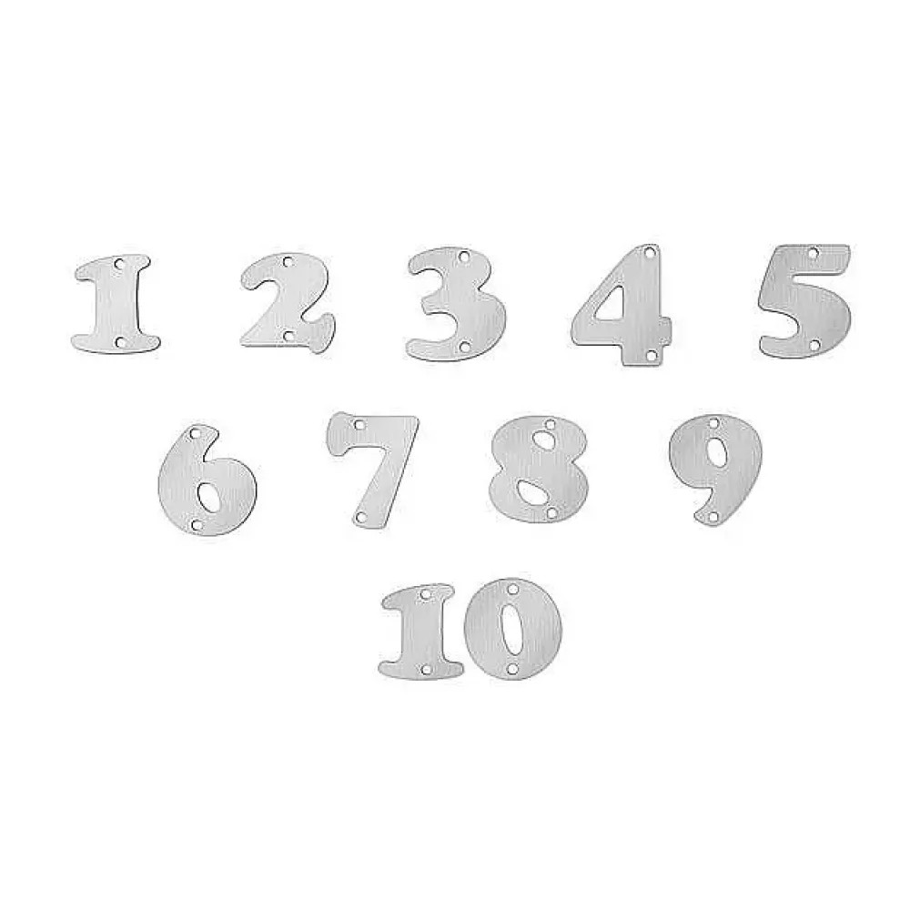 Ziffernsatz "1-10" in der Schriftart Copper