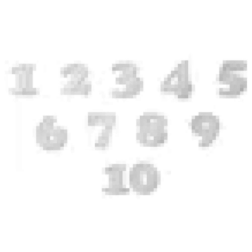 Ziffernsatz "1-10" in der Schriftart Copper – Bild 3