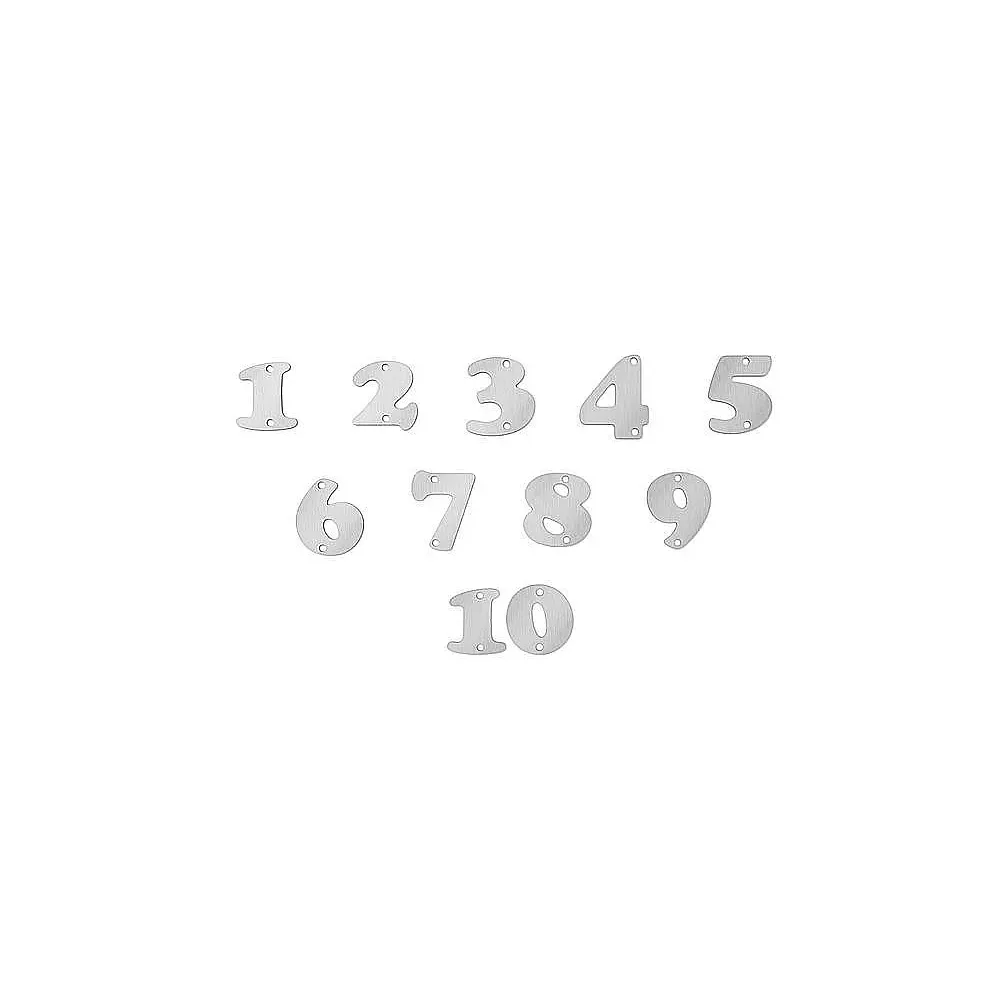 Ziffernsatz "1-10" in der Schriftart Copper