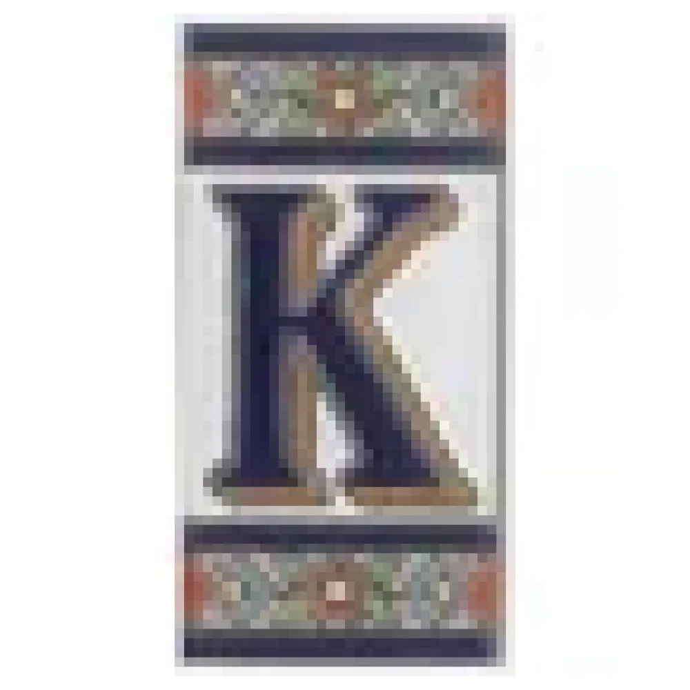 Spanische Fliesen aus Keramik - Buchstabe K – Bild 3