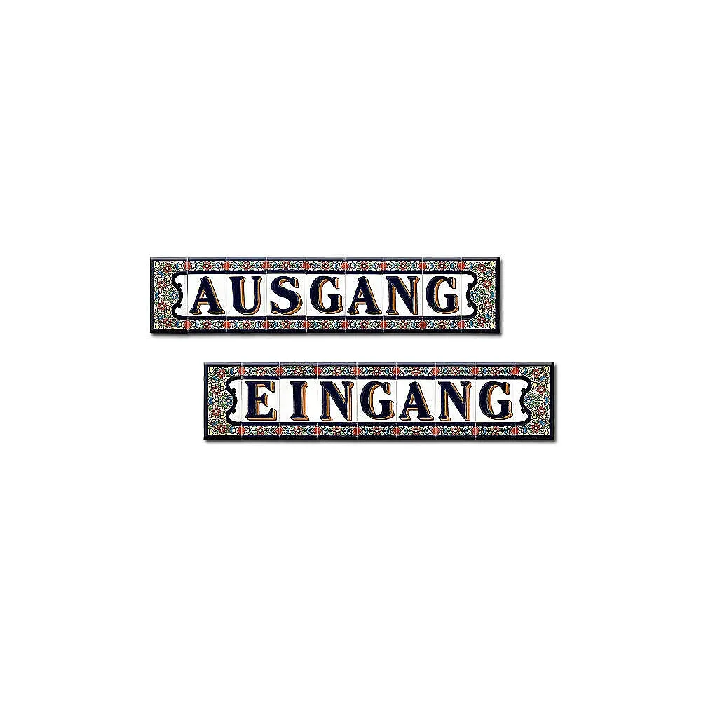 Spanisches Fliesenset mit Eingang und Ausgang