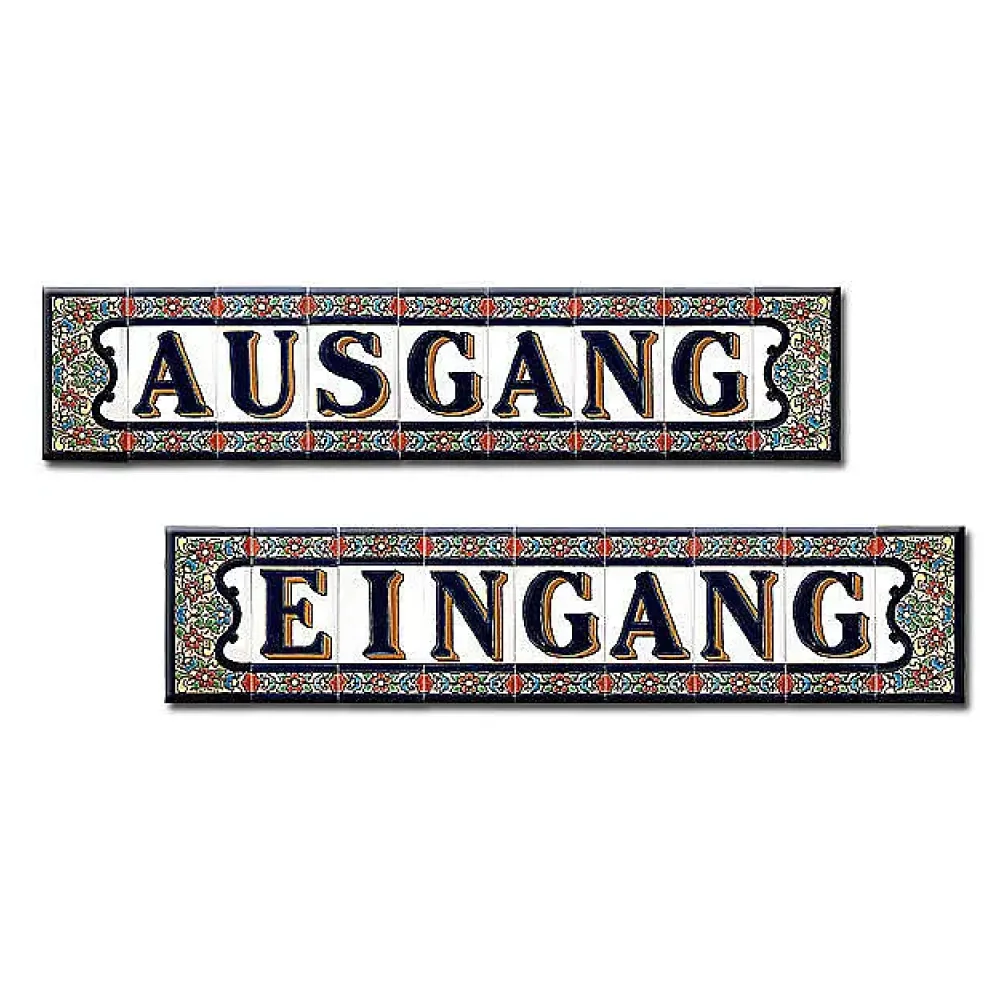 Spanisches Fliesenset mit Eingang und Ausgang