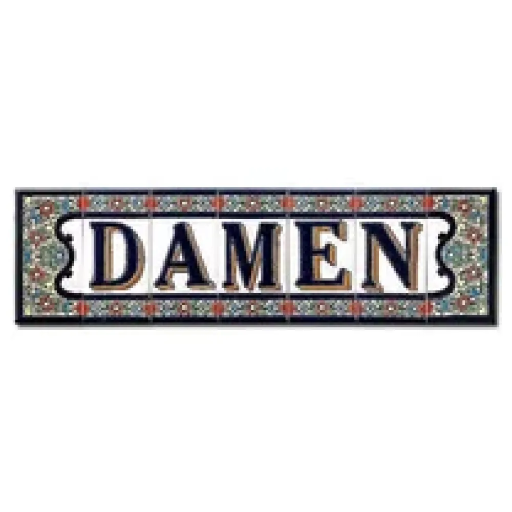 Spanischer Fliesenschriftzug Damen – Bild 2