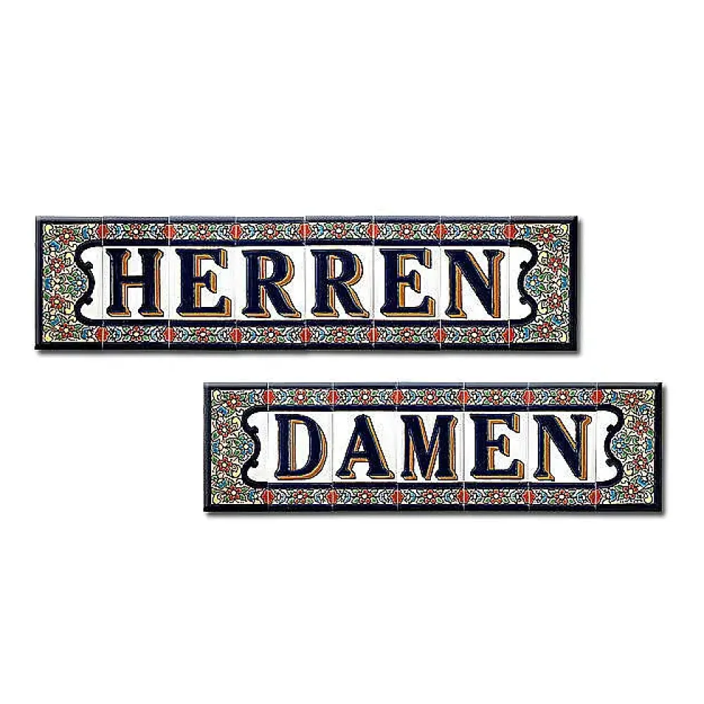 Spanisches Fliesen-Set Damen und Herren