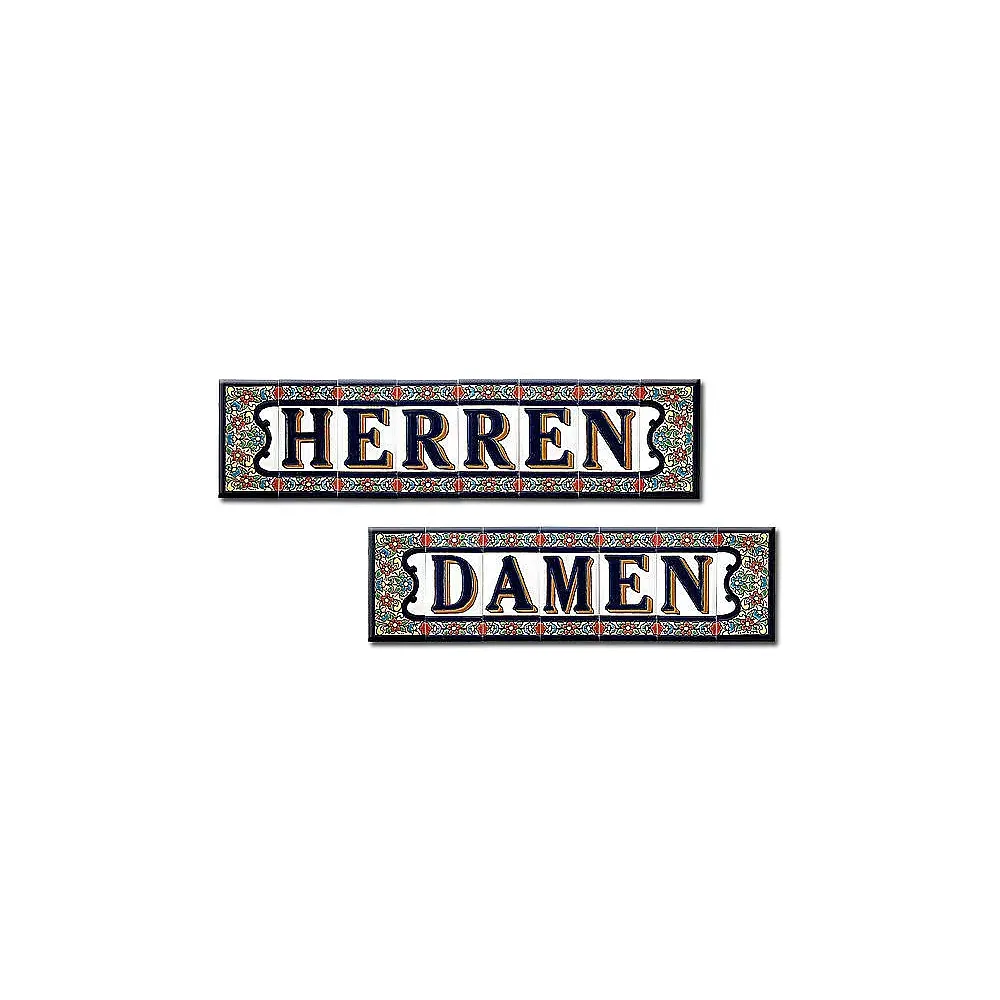 Spanisches Fliesen-Set Damen und Herren