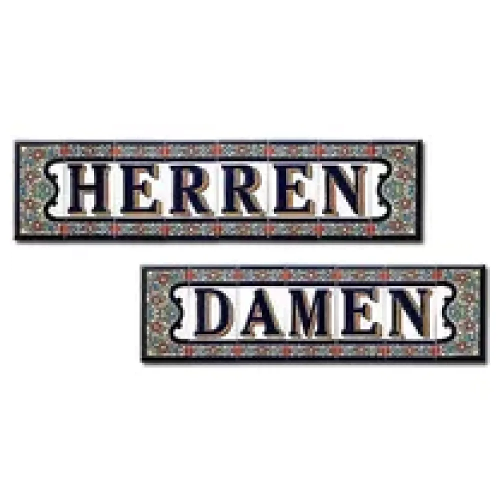 Spanisches Fliesen-Set Damen und Herren – Bild 2