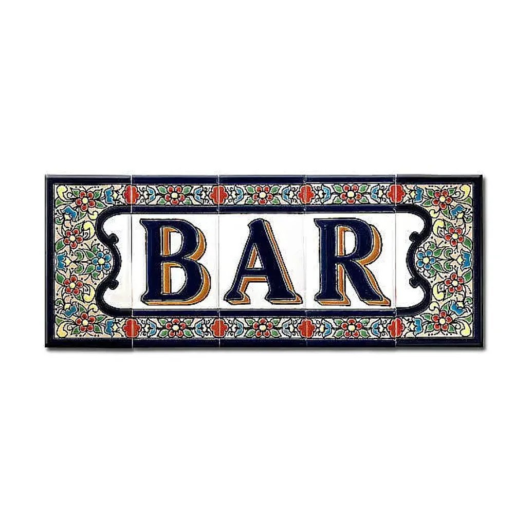 Spanischer Schriftzug Bar