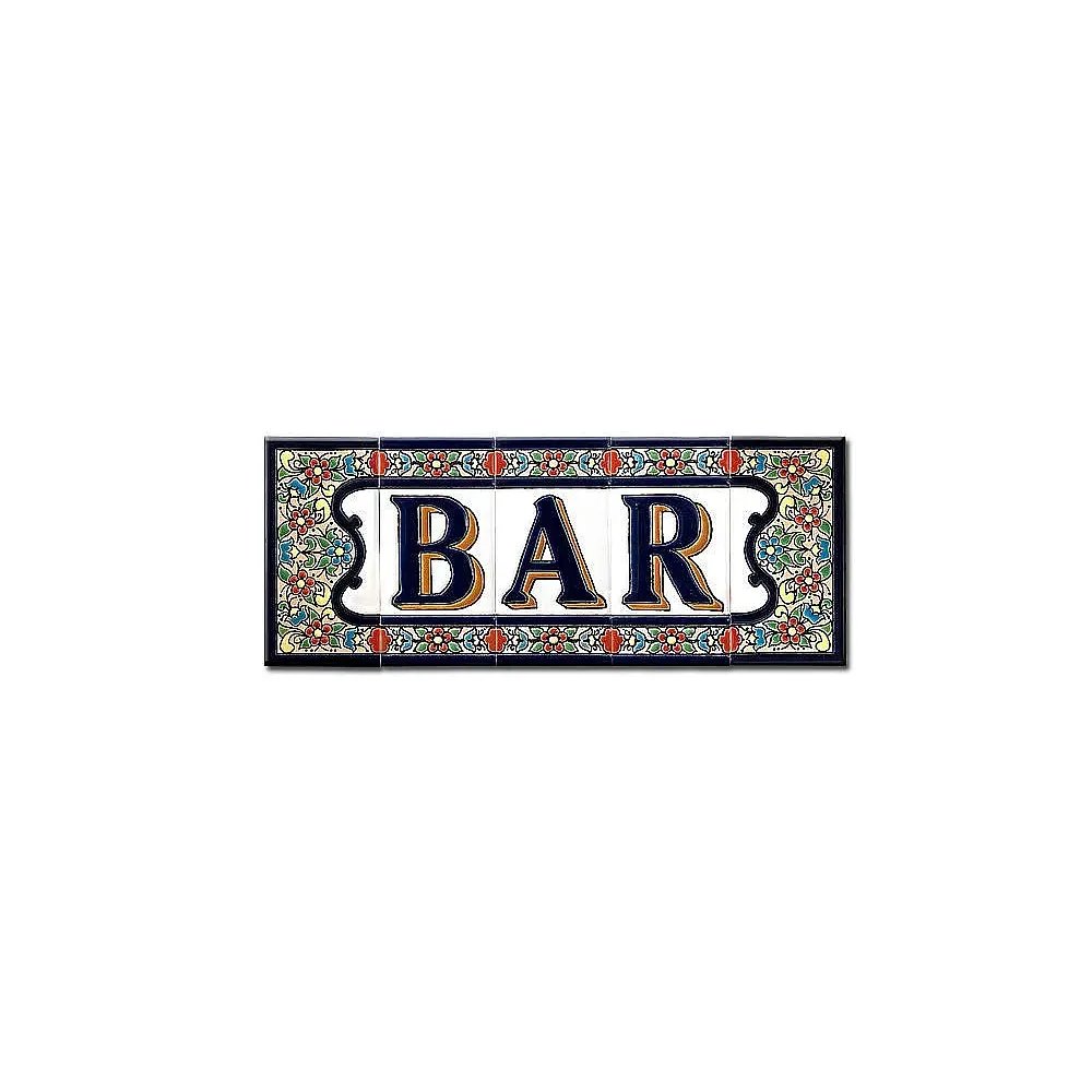 Spanischer Schriftzug Bar