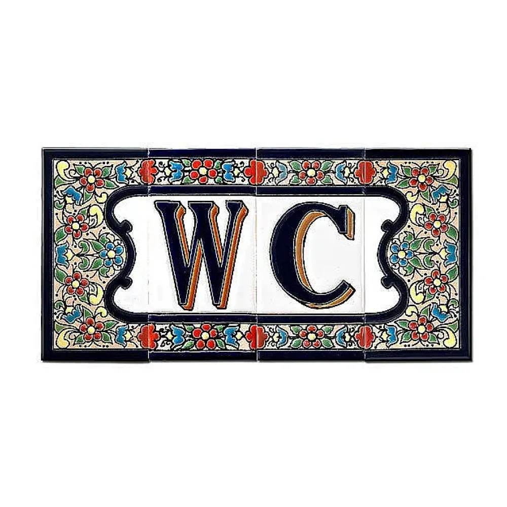 Spanischer Fliesenschriftzug WC