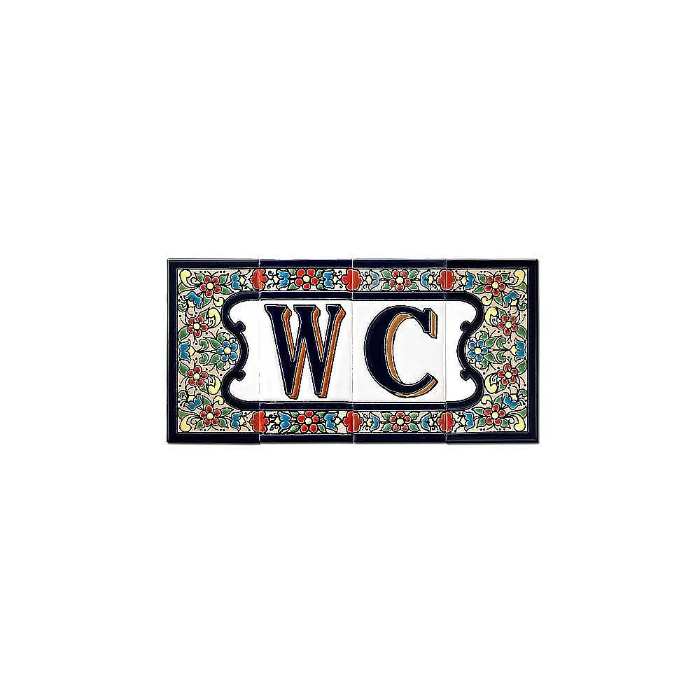 Spanischer Fliesenschriftzug WC