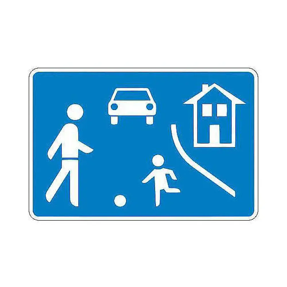 Verkehrszeichen StVO - Beginn einer verkehrsberuhigten Zone