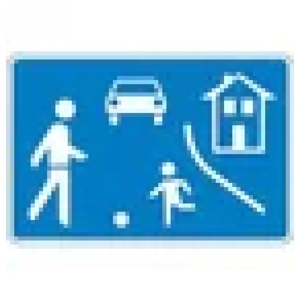 Verkehrszeichen StVO - Beginn einer verkehrsberuhigten Zone – Bild 3