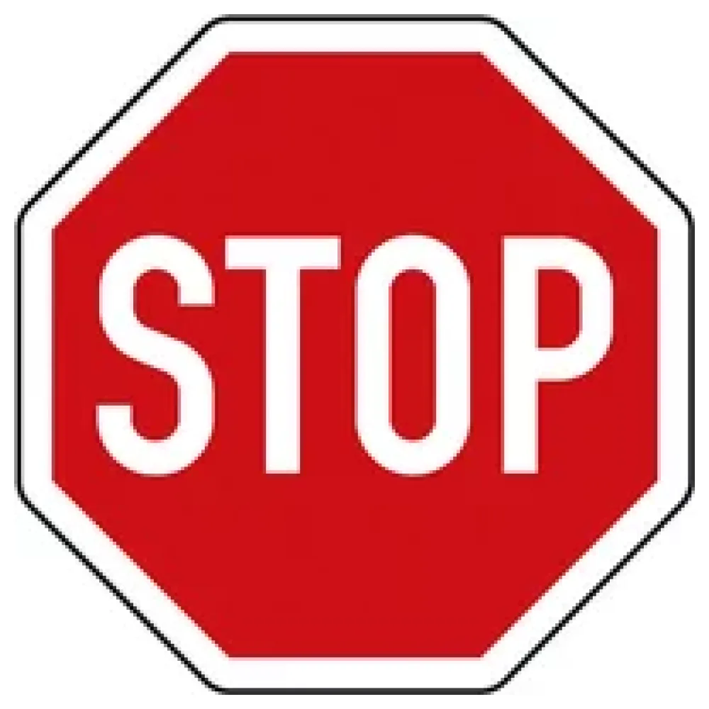 Stoppschild nach StVO Halt! Vorfahrt gewähren! Aluminium 90 x 90 cm – Bild 2