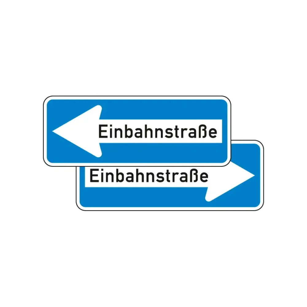 Verkehrszeichen Einbahnstraße - Pfeil nach rechts