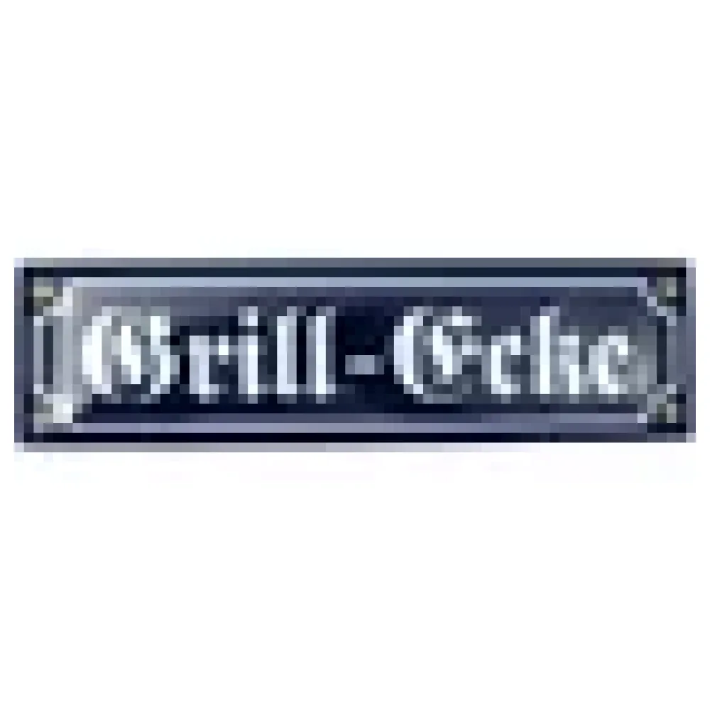 Emailleschild Grill-Ecke 30 x 8 cm – Bild 3