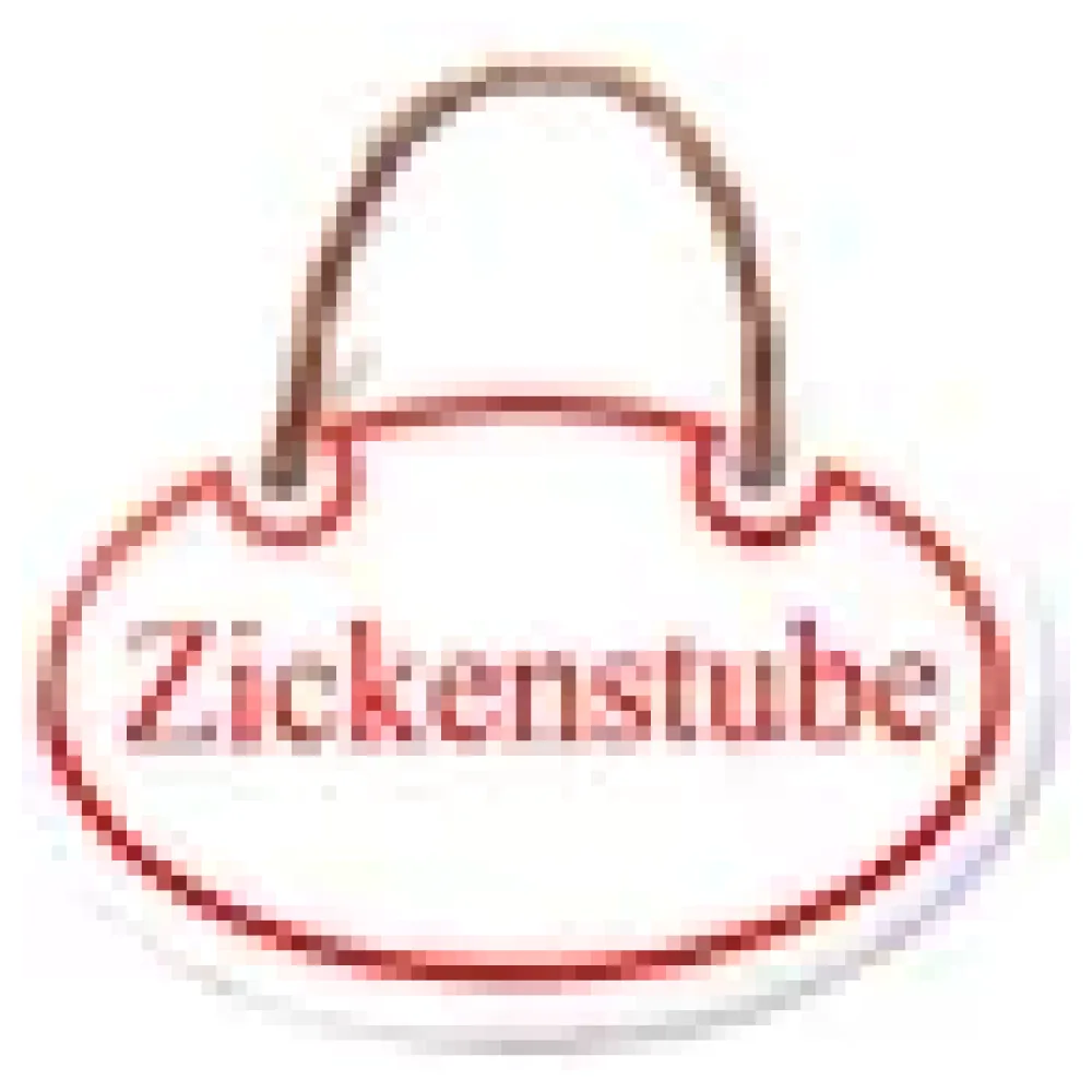 Emaille Türschild Zickenstube - 10,5 x 7 cm – Bild 3