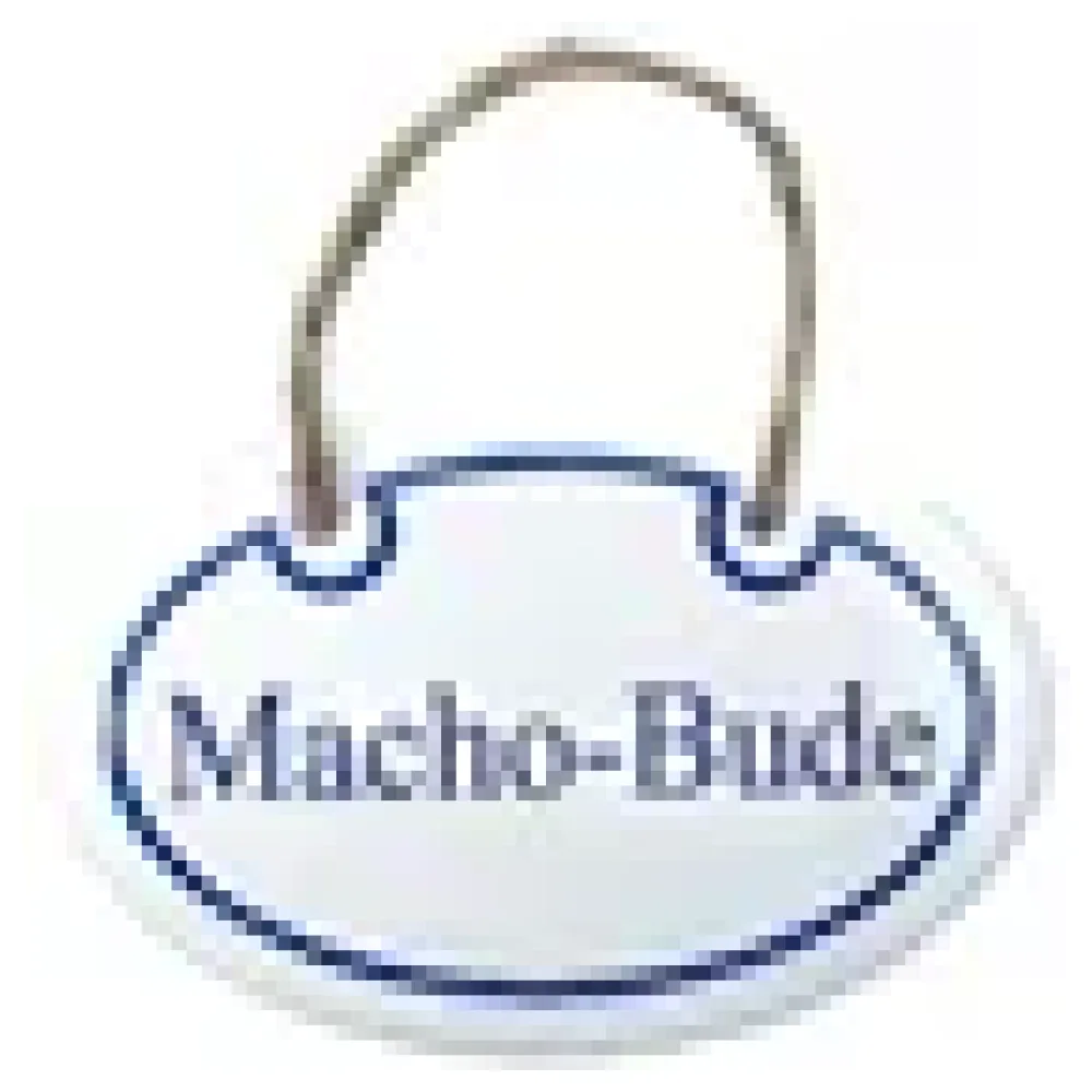 Emaille Türschild Macho-Bude - 10,5 x 7 cm – Bild 3