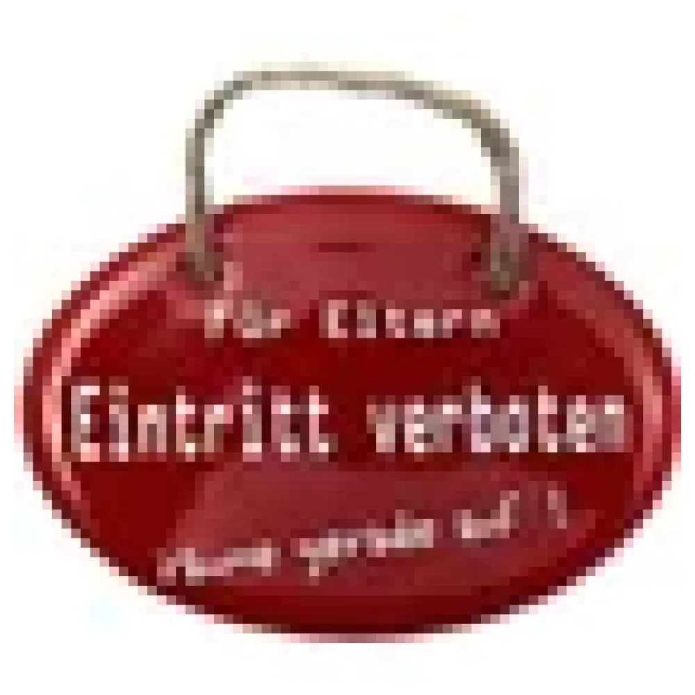 Emaille Türschild - Eintritt verboten 10,5 x 7 cm – Bild 3