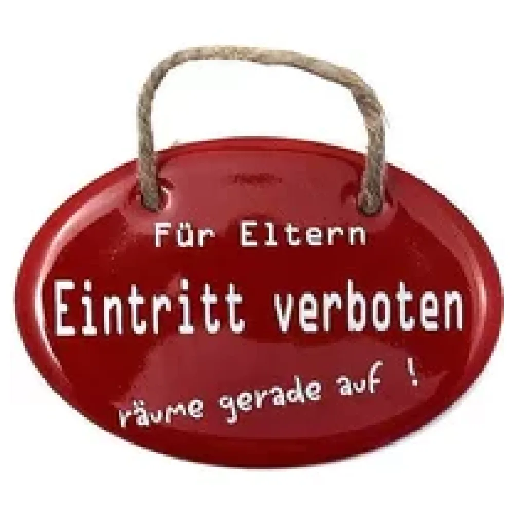 Emaille Türschild - Eintritt verboten 10,5 x 7 cm – Bild 2