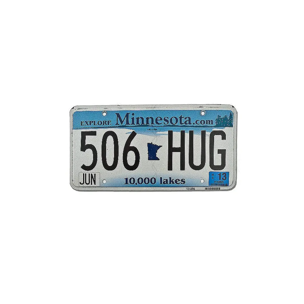 US-Kennzeichen aus Minnesota - original