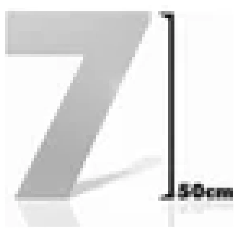 Große Edelstahlhausnummer | Ziffer 7 – Bild 3