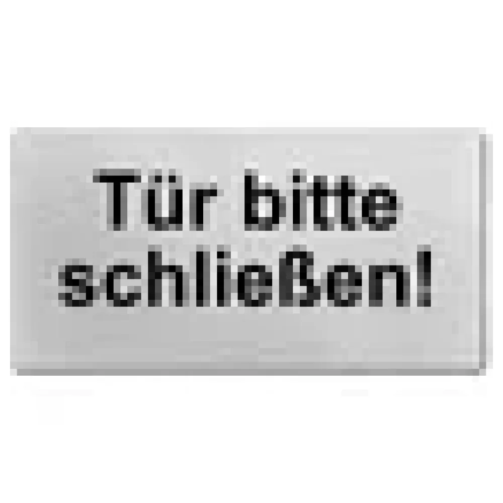 Tür bitte schließen - Türschild mit Wunschtext - Simple - 20 x 10 cm – Bild 3