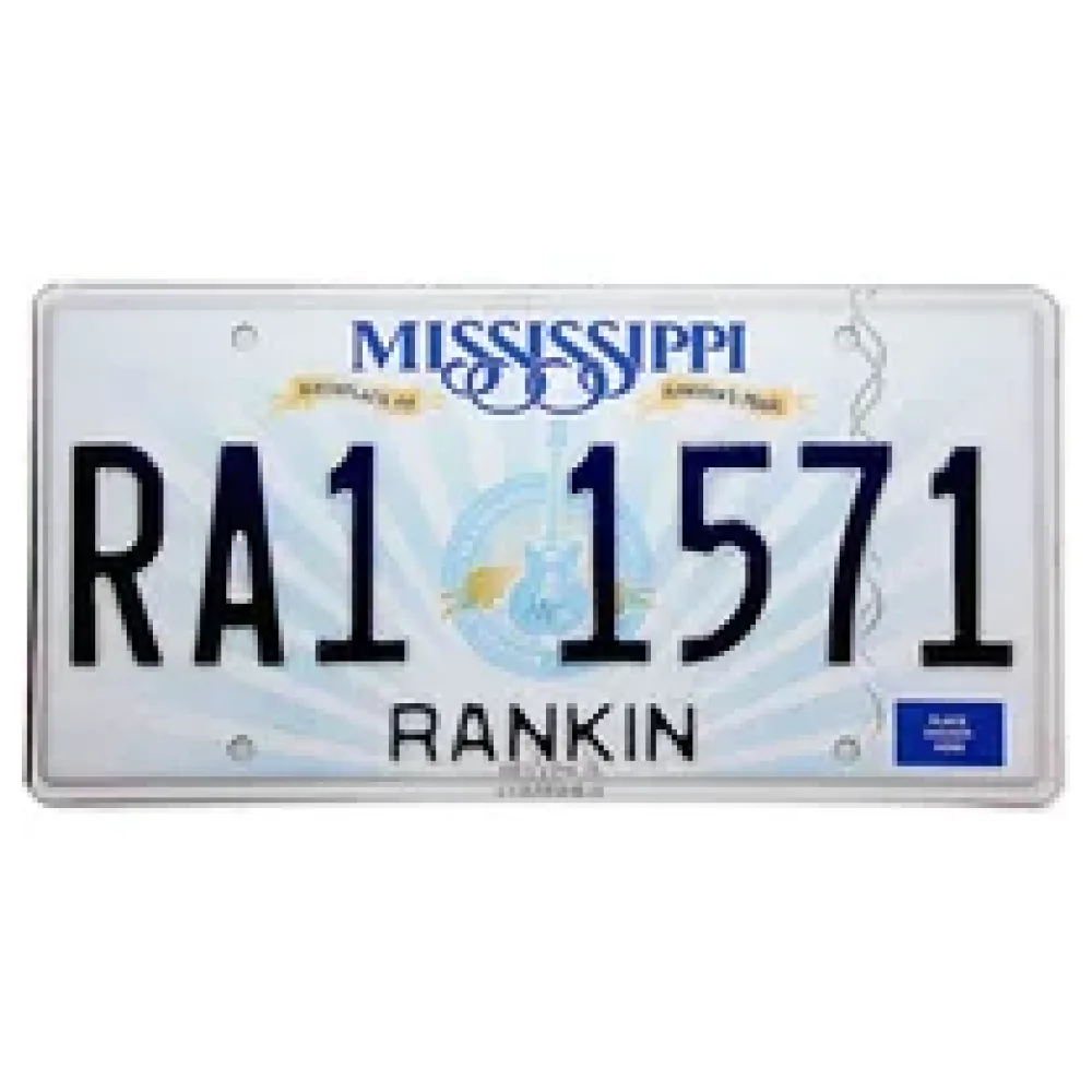 US Nummernschild Mississippi - Birthplace of America's Music - original – Bild 2
