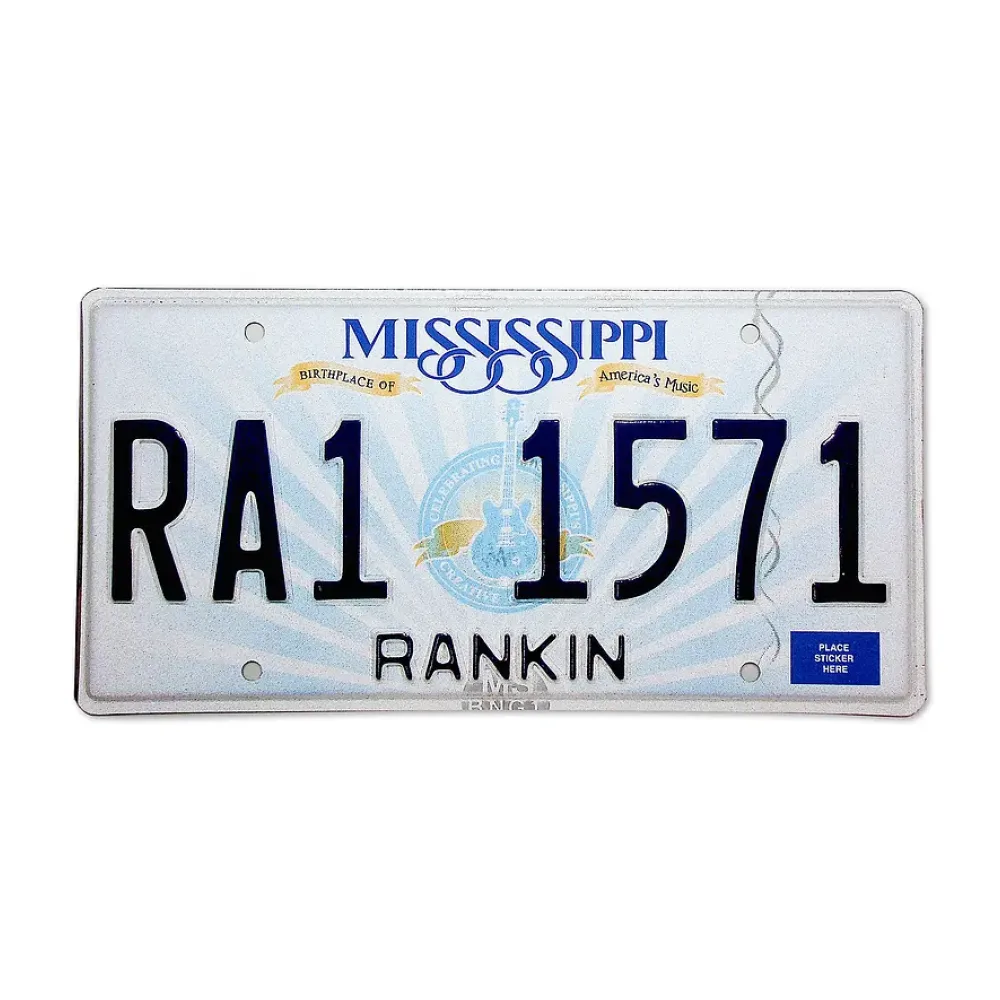 US Nummernschild Mississippi - Birthplace of America's Music - original