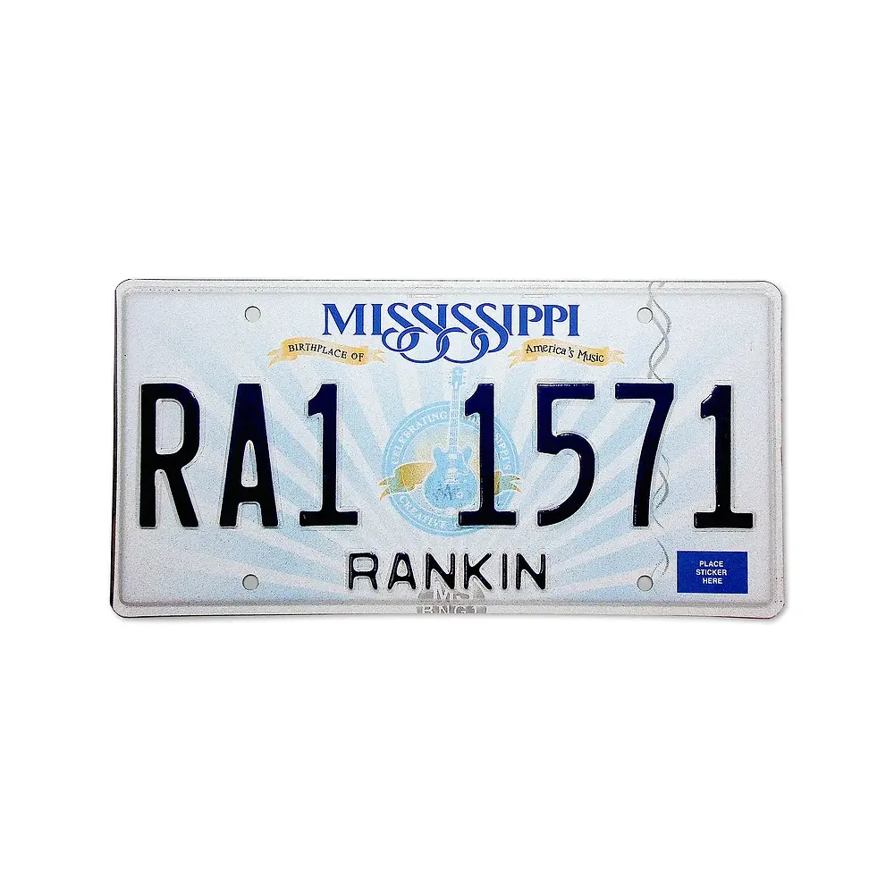 US Nummernschild Mississippi - Birthplace of America's Music - original