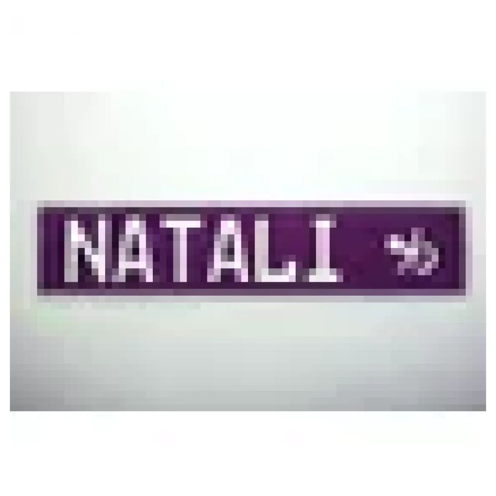 Namensschild mit Wunschtext violett – Bild 3