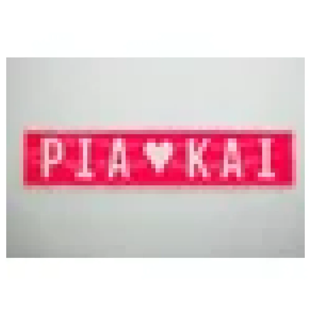 Individuelles Namensschild mit Wunschname und Symbol neonpink – Bild 3