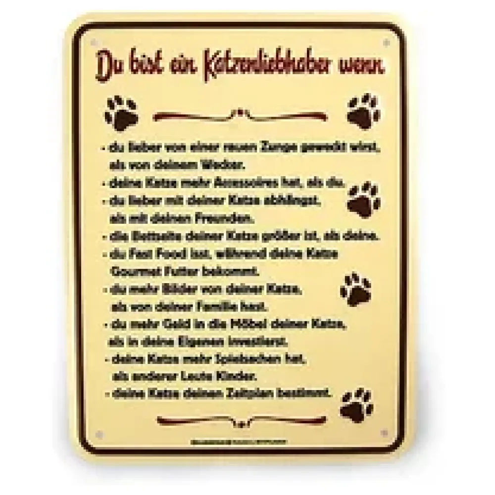 Funschild - Katzenliebhaber – Bild 2