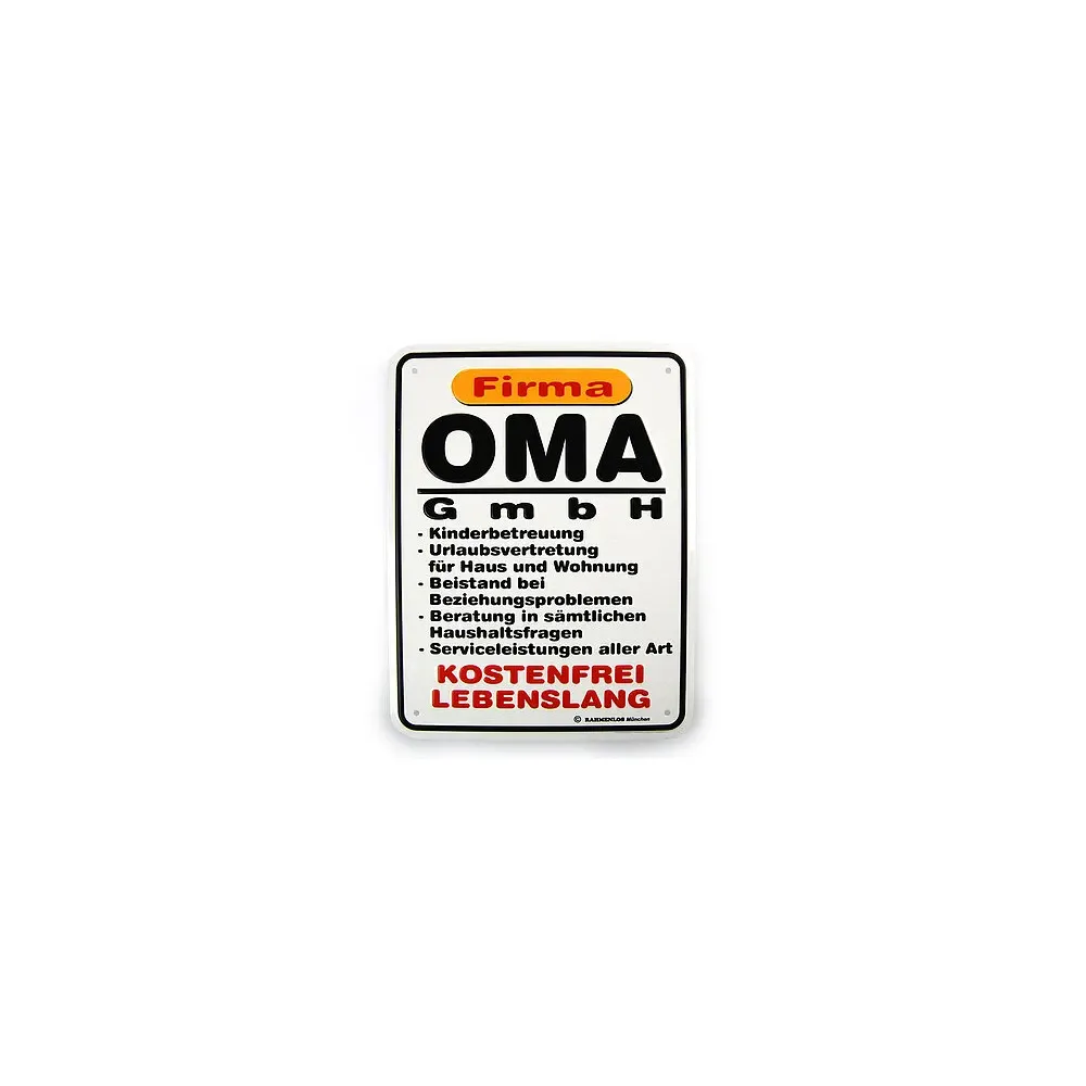 Funschild - Oma GmbH