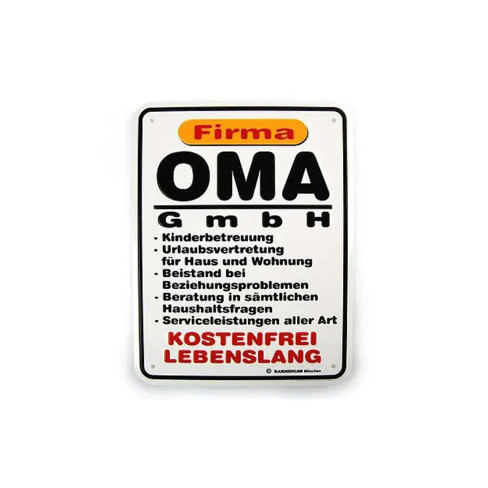 Funschild - Oma GmbH