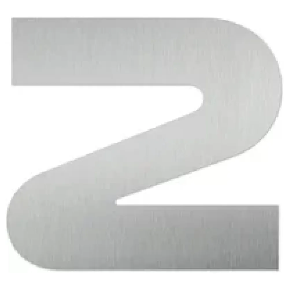 Hausnummer 2 aus Edelstahl - Design Space – Bild 2
