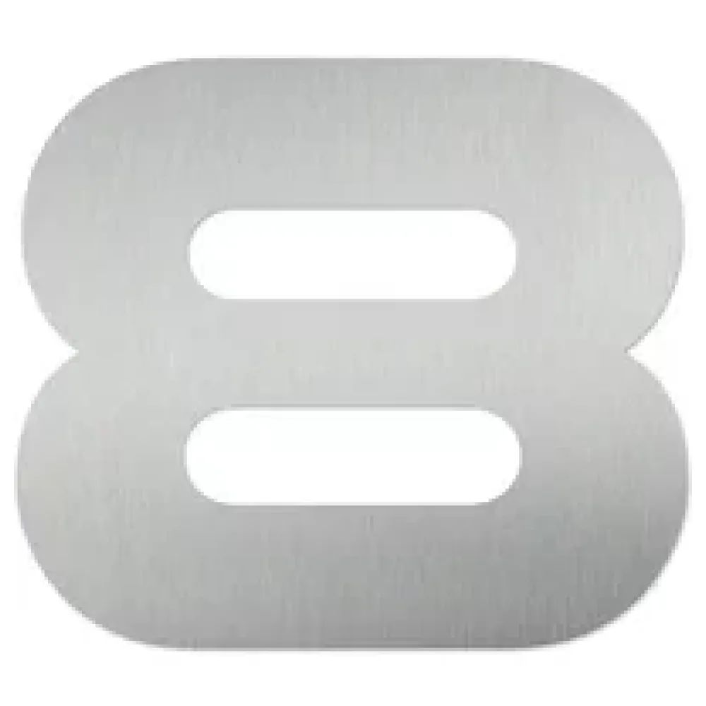 Hausnummer 8 aus Edelstahl - Design Space – Bild 2